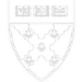 white harvard logo on transparent background