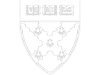 white harvard logo on transparent background